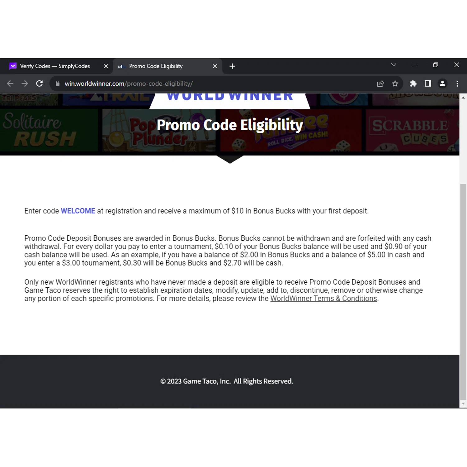 how to use WorldWinner coupons