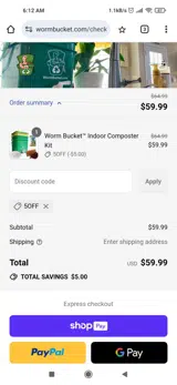 5OFF coupon verification screenshot