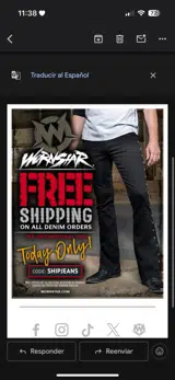 Shipjeans coupon verification screenshot