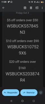 WSBUCKS57845N3 coupon verification screenshot