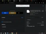Worth Home Products coupon verification screenshot