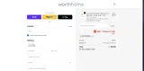 Worth Home Products coupon verification screenshot