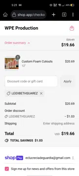 LEIDIBETHSUAREZ coupon verification screenshot