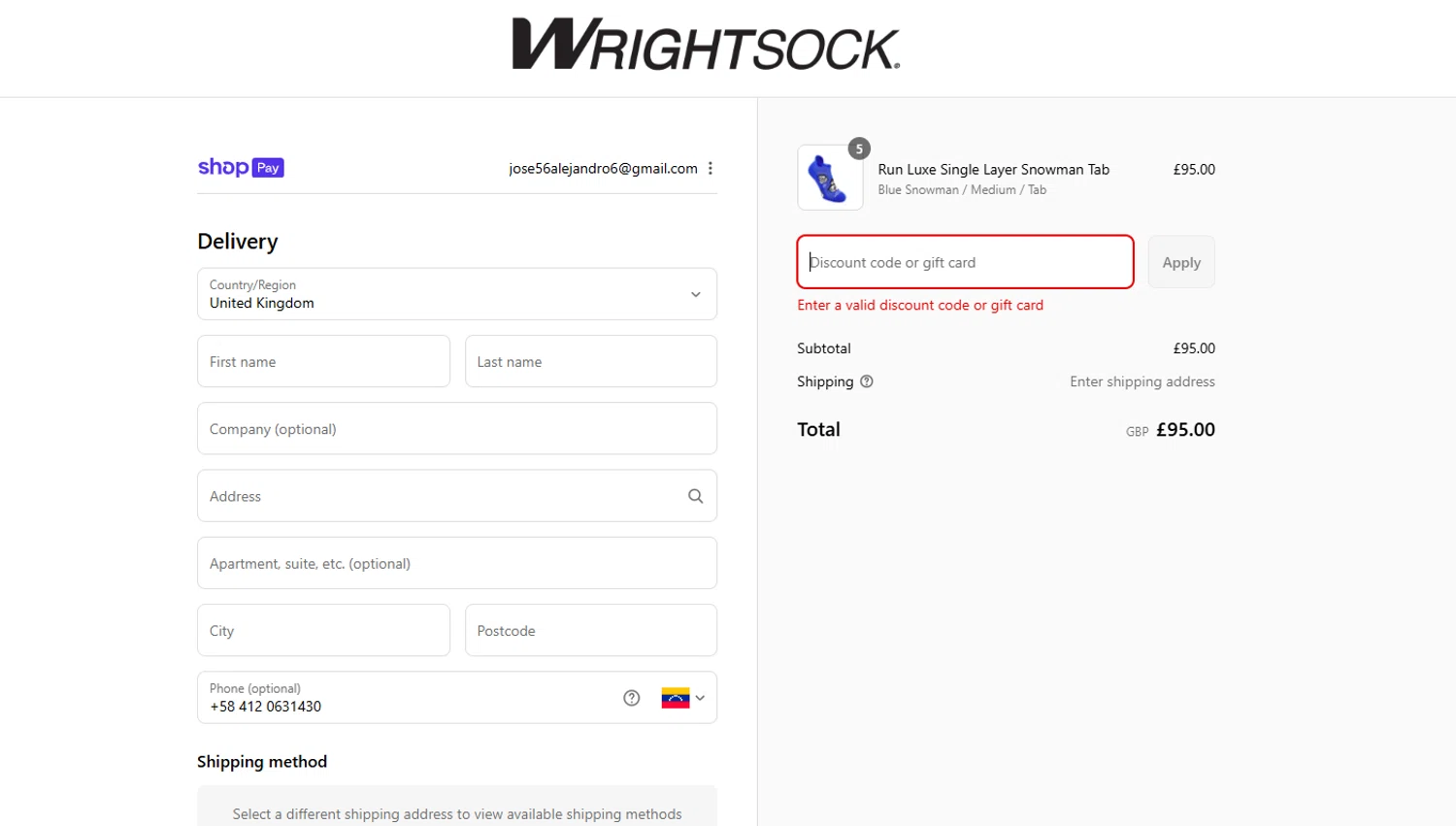 Wrightsock discount code screenshot showing code XMASNJULY applied at Wrightsock checkout page. Uploaded by SimplyCodes community member Culebraparada on Aug 4, 2025