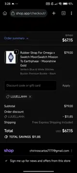 LUUELLAHH coupon verification screenshot