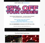 SAVE15NOW coupon verification screenshot