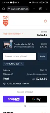 founders25 coupon verification screenshot