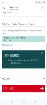 J-27126 coupon verification screenshot