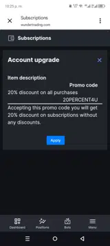20PERCENT4U coupon verification screenshot