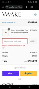 SHOP15%OFF coupon verification screenshot