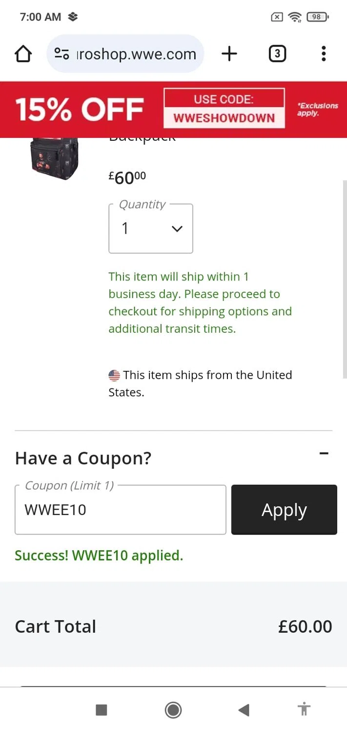 WWE Promo Codes 40 Off March 2024