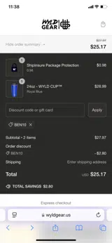 BEN10 coupon verification screenshot