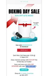 BOXINGDAY24 coupon verification screenshot