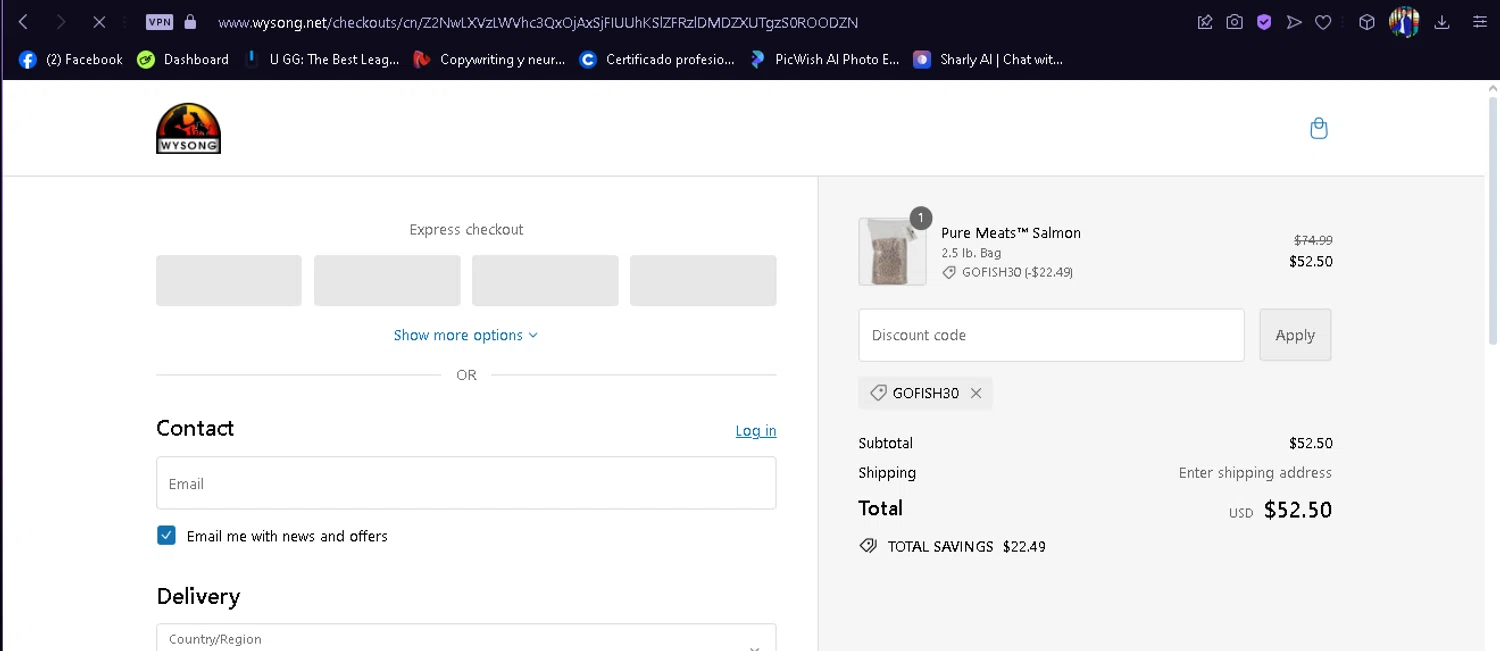 where to use Wysong promo code box