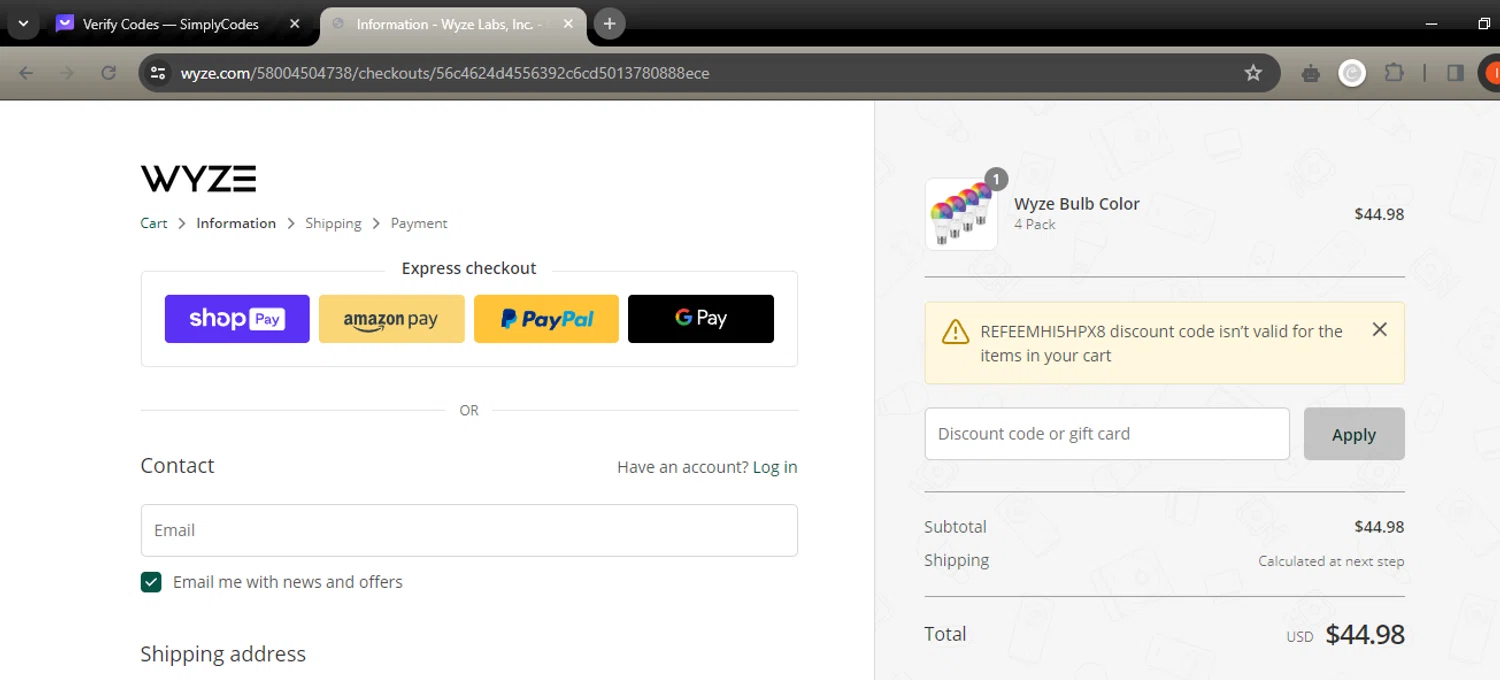 how to use Wyze Cam coupons