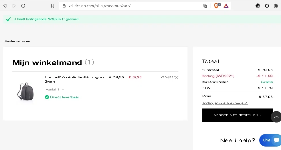 XD Design checkout page showing XD Design promo code box | Screenshot taken by SimplyCodes community member on Mar 14, 2021