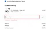 XDS Bike Co coupon verification screenshot