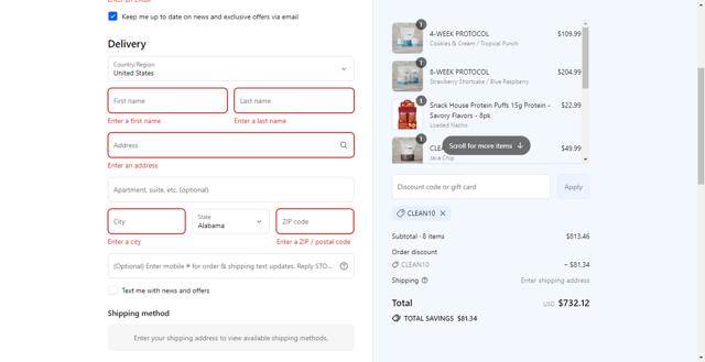 Xeela Fitness checkout page showing Xeela Fitness discount code box | Screenshot taken by SimplyCodes community member on Sep 12, 2025