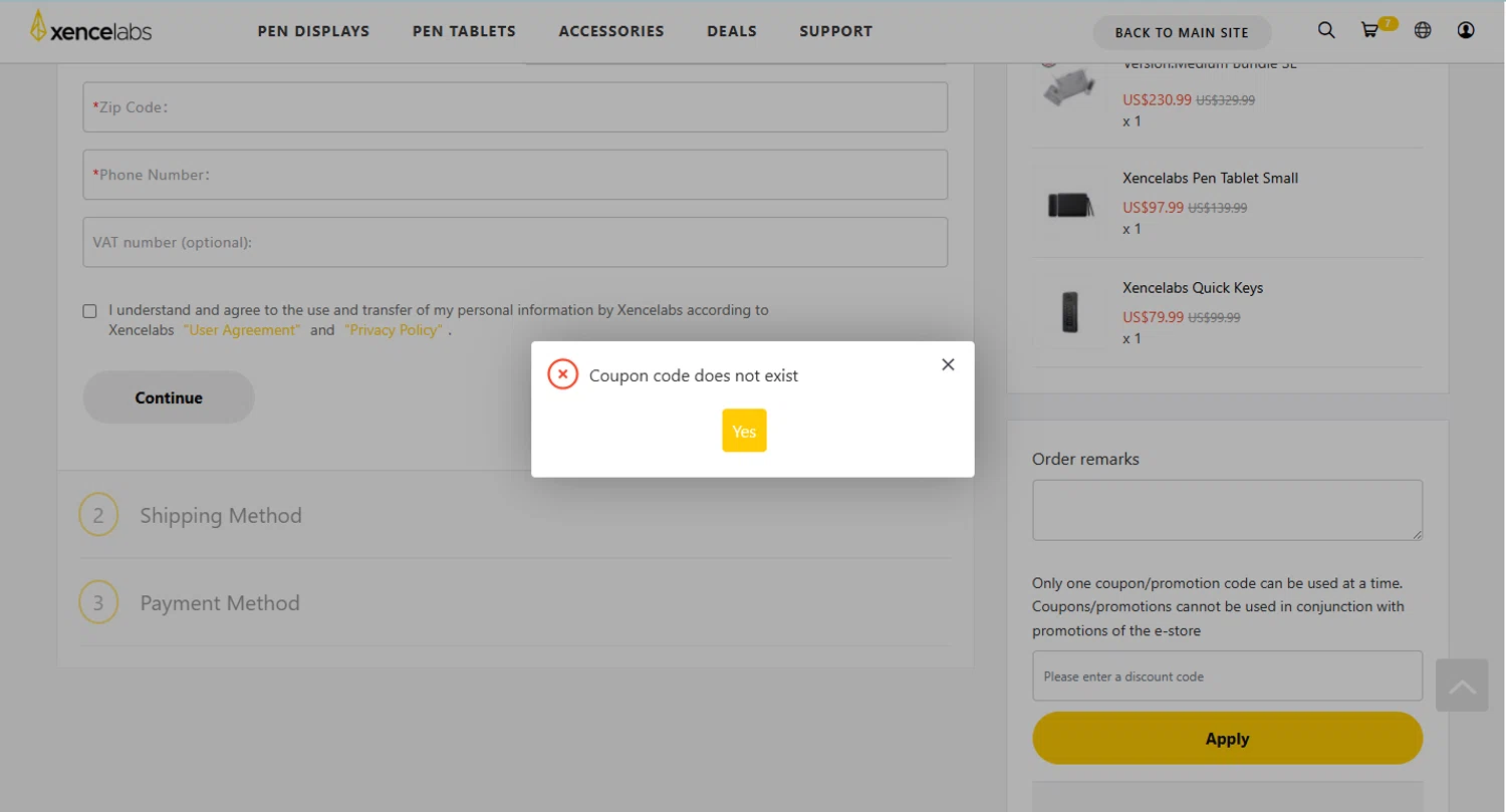 Xencelabs promo code screenshot showing code sa applied at Xencelabs checkout page. Uploaded by SimplyCodes community member EpicSpotter6525 on Nov 28, 2025