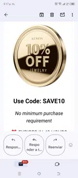 SAVE10 coupon verification screenshot