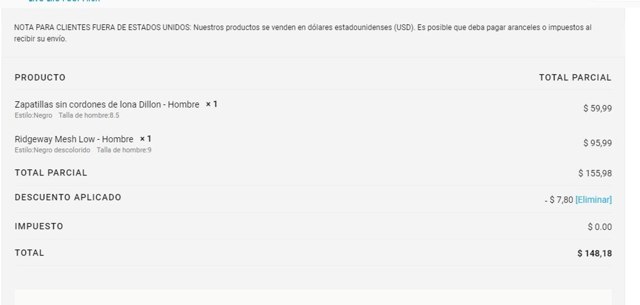 Xero Shoes checkout page showing Xero Shoes discount code box | Screenshot taken by SimplyCodes community member on Mar 26, 2024
