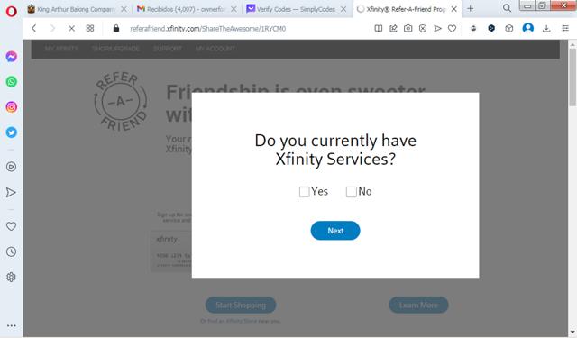 Xfinity Mobile checkout page showing Xfinity Mobile promo code box | Screenshot taken by SimplyCodes community member on Nov 8, 2023