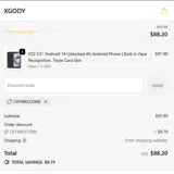 XGODY coupon verification screenshot
