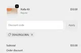 DEALERGLOBAL coupon verification screenshot