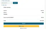 WELCOMEOFF coupon verification screenshot