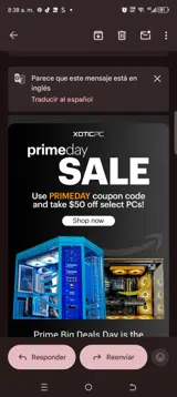 Primeday coupon verification screenshot