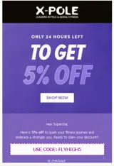 Xpole Us coupon verification screenshot