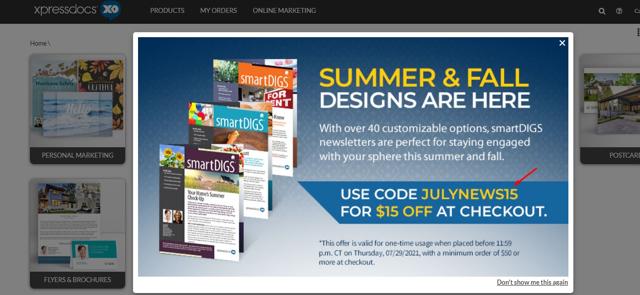 Xpressdocs checkout page showing Xpressdocs promo code box | Screenshot taken by SimplyCodes community member on Jul 20, 2021