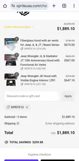 Xprite10 coupon verification screenshot