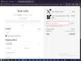 XSCAPE20 coupon verification screenshot