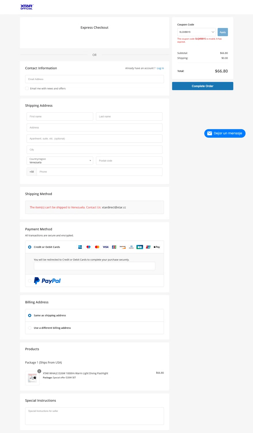 XTAR Technology promo code screenshot showing code SLQVBB1S applied at XTAR Technology checkout page. Uploaded by SimplyCodes community member WladimirV on Jan 13, 2025