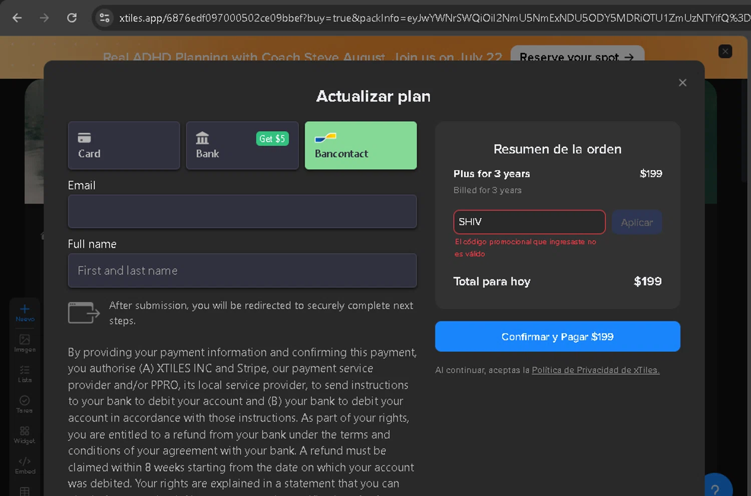 xTiles promo code screenshot showing code SHIV applied at xTiles checkout page. Uploaded by SimplyCodes community member BonusPro7395 on Jul 16, 2025