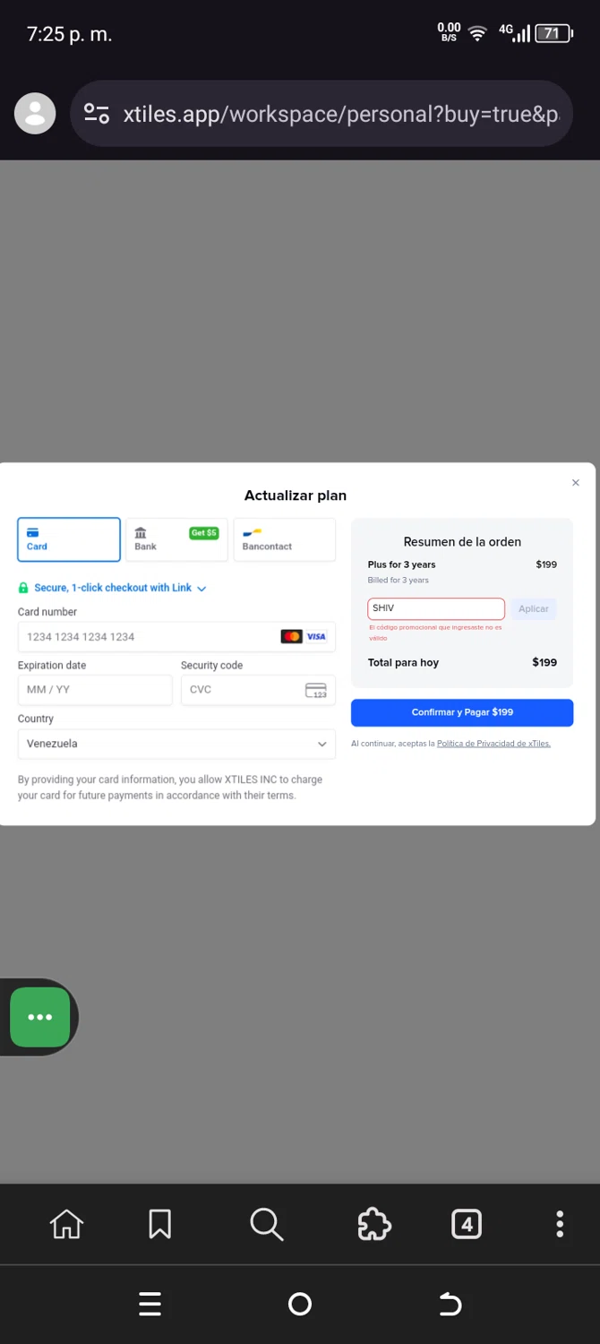 xTiles promo code screenshot showing code SHIV applied at xTiles checkout page. Uploaded by SimplyCodes community member Sanchezcarol on Jul 15, 2025