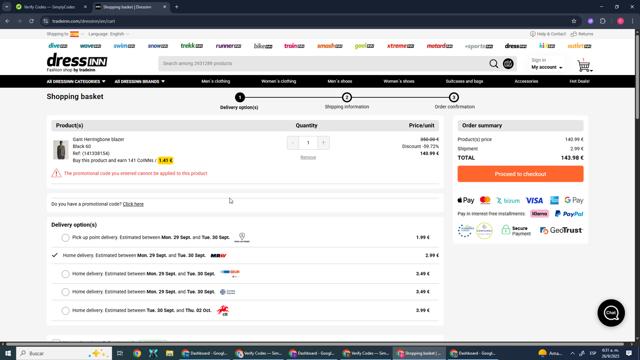 Xtremeinn checkout page showing Xtremeinn promo code box | Screenshot taken by SimplyCodes community member on Sep 26, 2025