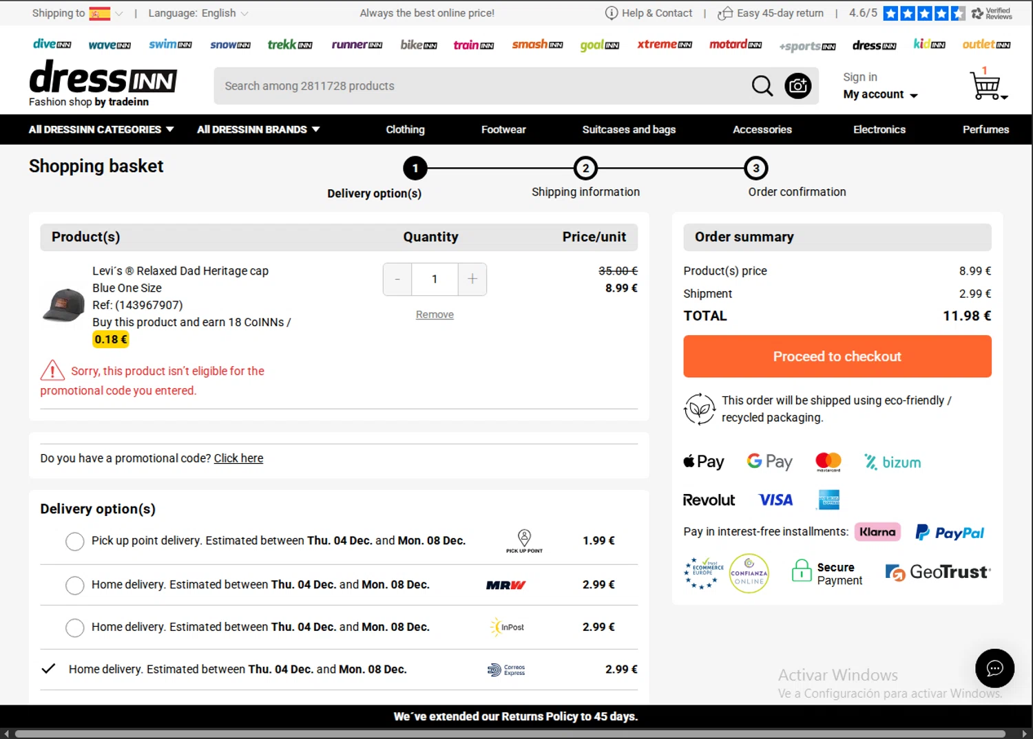 Xtremeinn promo code screenshot showing code TRAV15 applied at Xtremeinn checkout page. Uploaded by SimplyCodes community member RewardMaven959 on Dec 3, 2025