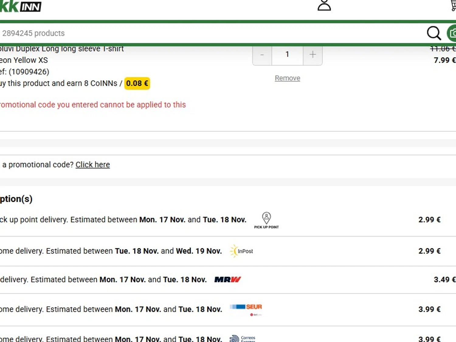Xtremeinn promo code screenshot showing code 10AMIX applied at Xtremeinn checkout page. Uploaded by SimplyCodes community member Firmino on Nov 9, 2025