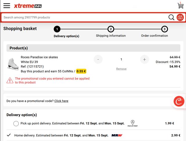 Xtremeinn checkout page showing Xtremeinn promo code box | Screenshot taken by SimplyCodes community member on Sep 11, 2025