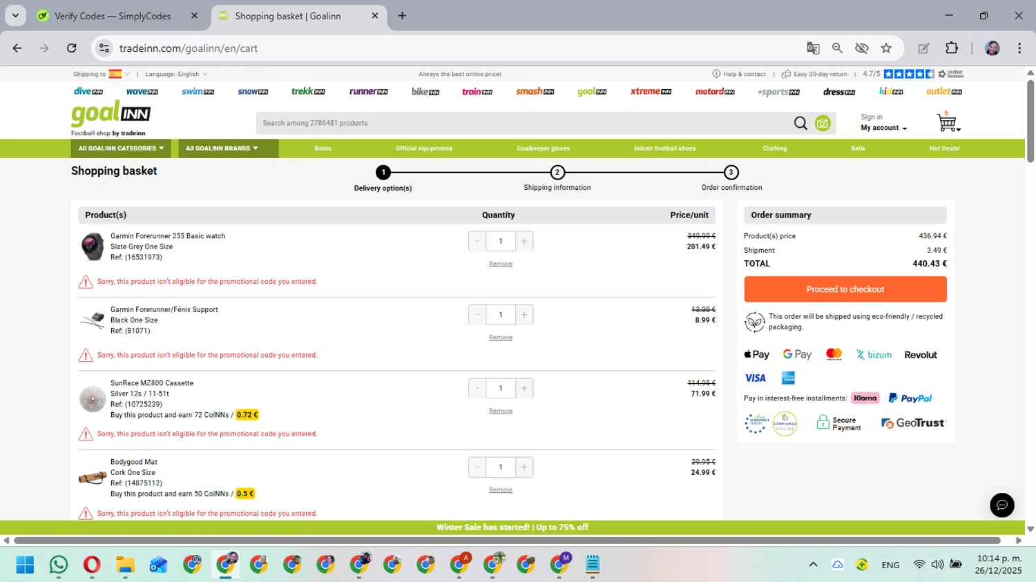 Xtremeinn promo code screenshot showing code R15NN applied at Xtremeinn checkout page. Uploaded by SimplyCodes community member MarielisPb on Dec 27, 2025