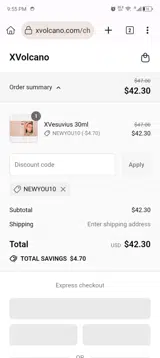 NEWYOU10 coupon verification screenshot