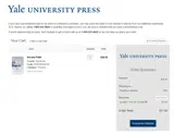 Yale University Press coupon verification screenshot