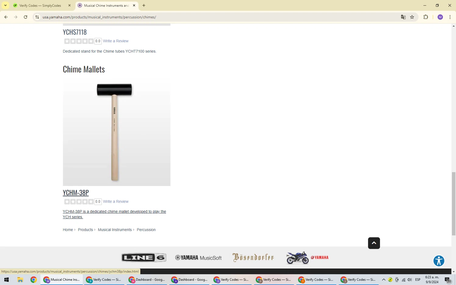 Yamaha checkout page showing Yamaha promo code box | Screenshot taken by SimplyCodes community member on Sep 9, 2024