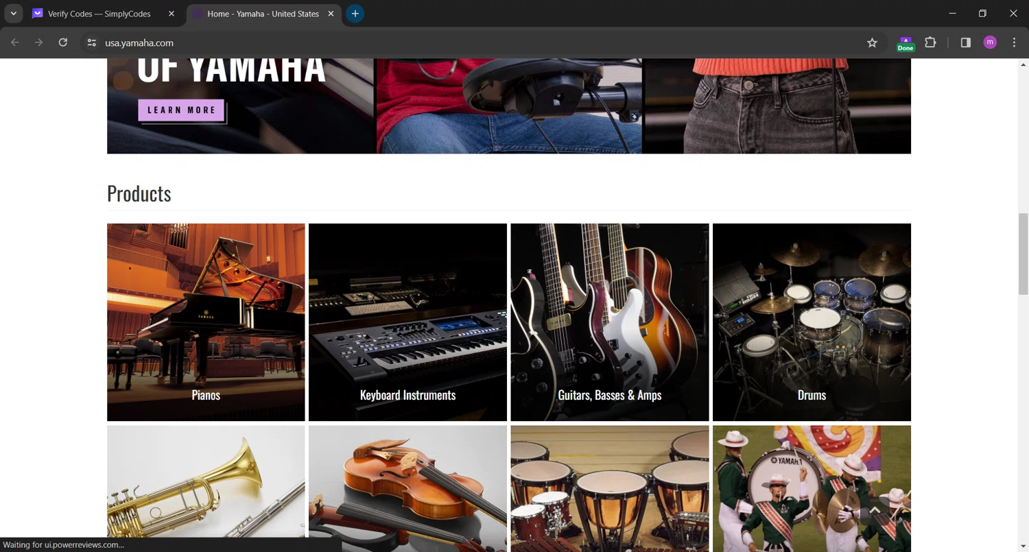 Yamaha checkout page showing Yamaha promo code box | Screenshot taken by SimplyCodes community member on Nov 26, 2023