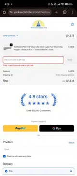 Yankeedabbler coupon verification screenshot