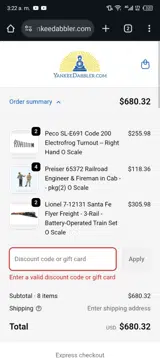 Yankeedabbler coupon verification screenshot