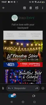 Freedom coupon verification screenshot