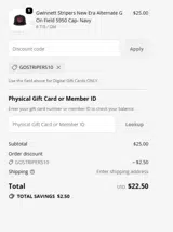 Hartford Yard Goats coupon verification screenshot